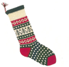 Candide Classics Old-Fashioned Knit Christmas Stocking