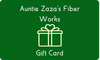 Gift Card from Auntie Zaza's